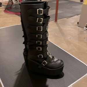 classic goth platform boots